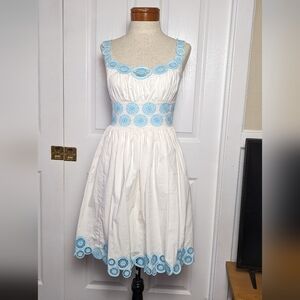 Vintage style embroidered dress